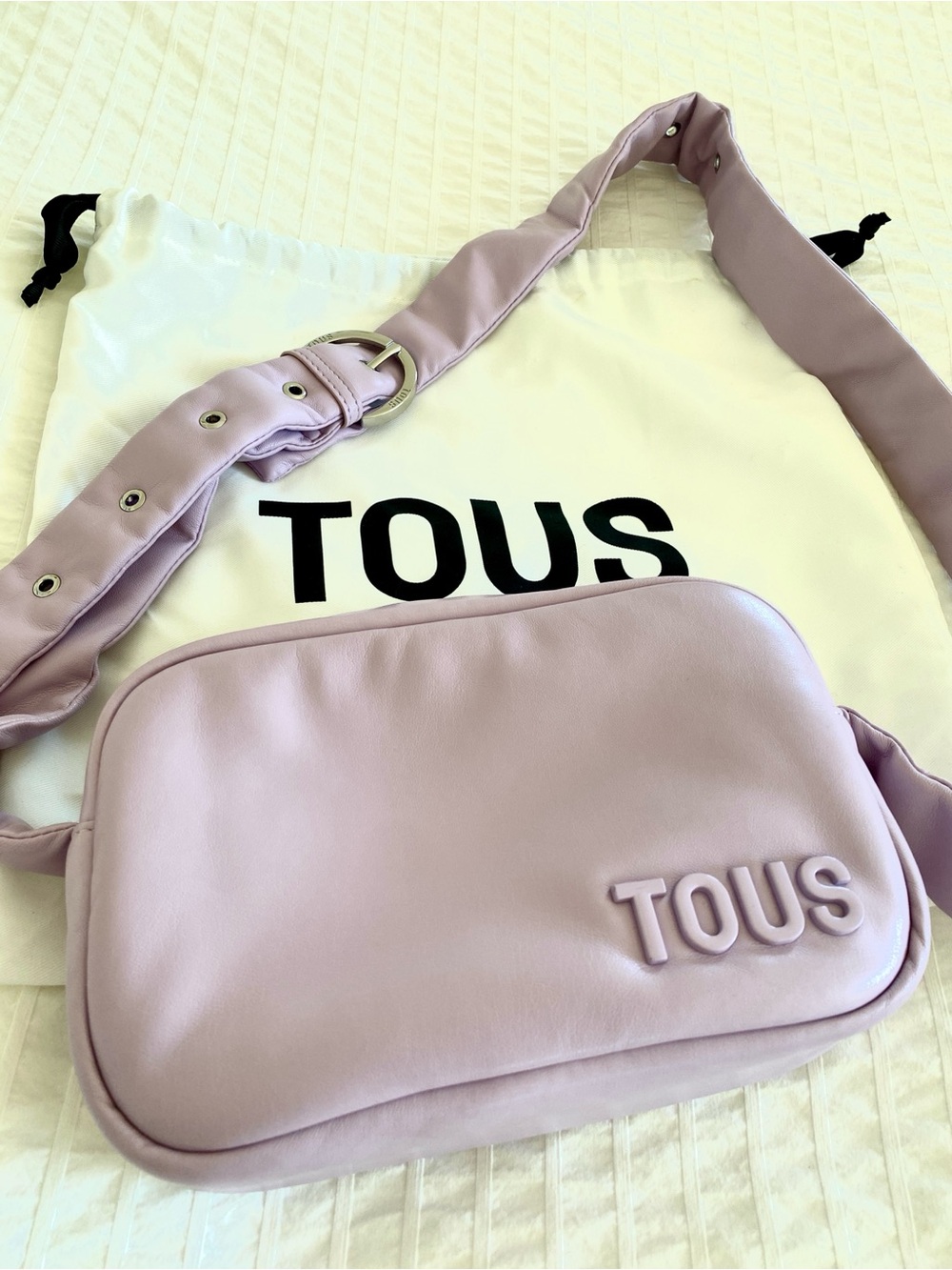 TOUS Lilac Leatherette Crossbody Bag